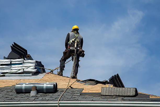 Professional Roof Installation technician working in Greenvale, NY